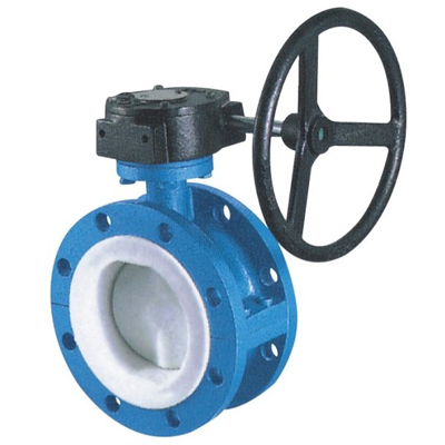 Lined butterfly valve